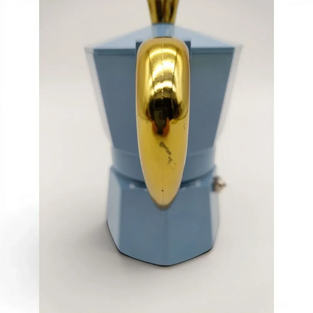 Bialetti Bridgerton Blue Moka Pot Italian Coffee Maker Stovetop Espresso Maker